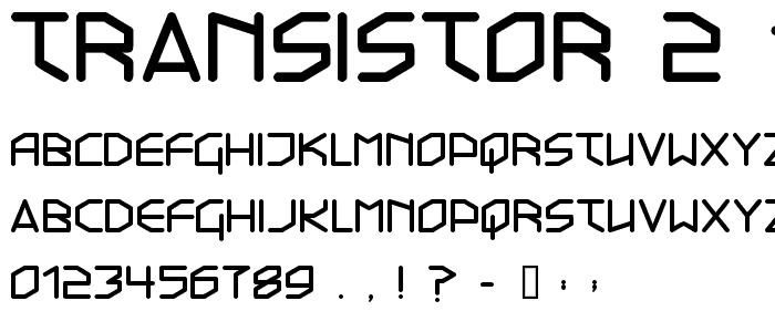 Transistor 2.15 font